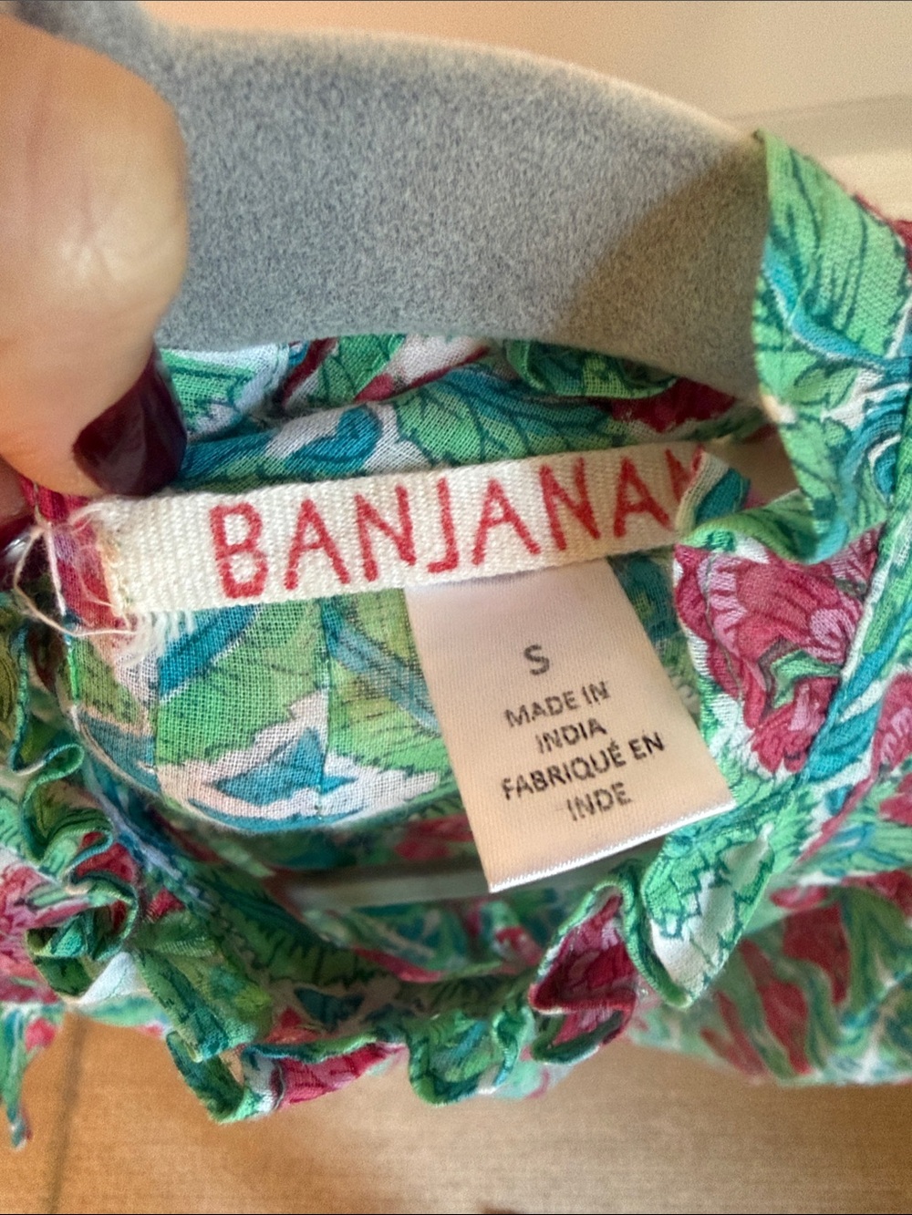 Banjanan Helena Ruffled Top Size Small - Picture 8 of 9